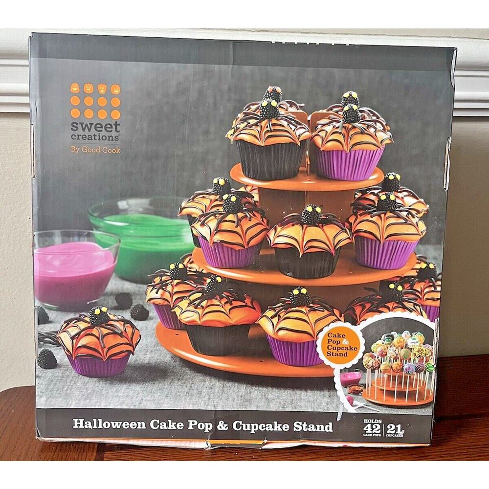 Cake Pop & Cupcake Stand Orange Sweet Creations Open Box Parts Sealed Party